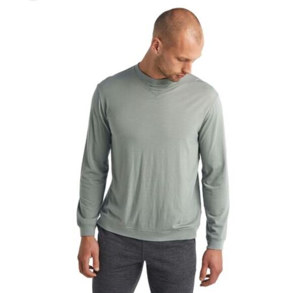 Icebreaker Men's Merino 150 Lon Sleeve Pullover, Small Wool/Nylon Baselayer Blue - Picture 1 of 12